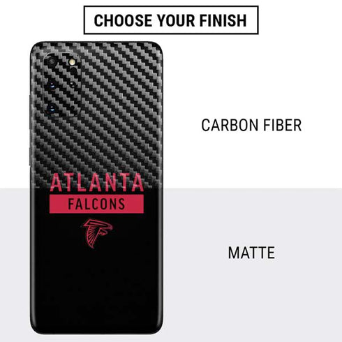 NFL Atlanta Falcons Black Performance Series Galaxy S20 Plus Skin